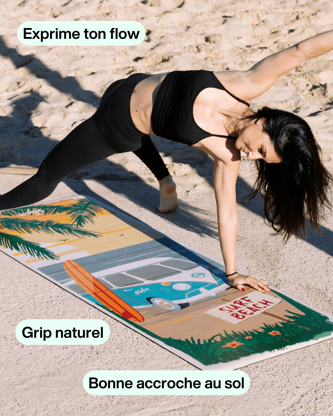 Tapis de yoga Jungle – antidérapant et confortable – Indaya