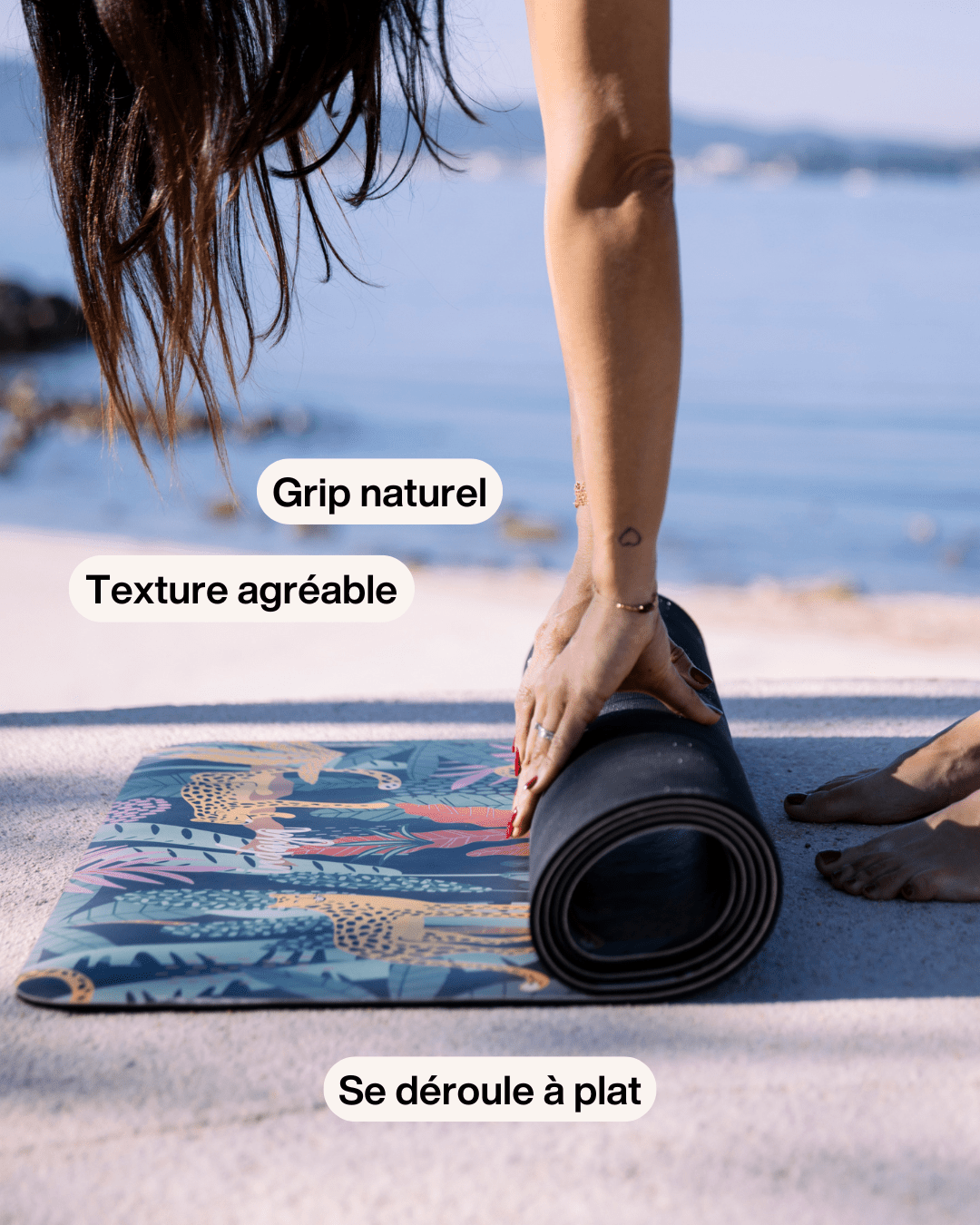 Tapis de yoga Jungle – antidérapant et confortable – Indaya