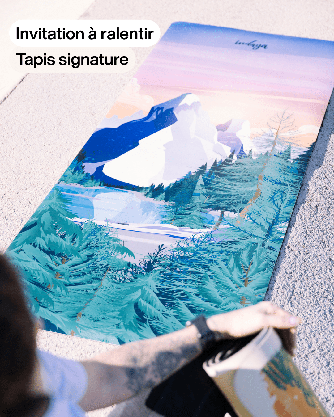 Tapis de yoga Jungle – antidérapant et confortable – Indaya