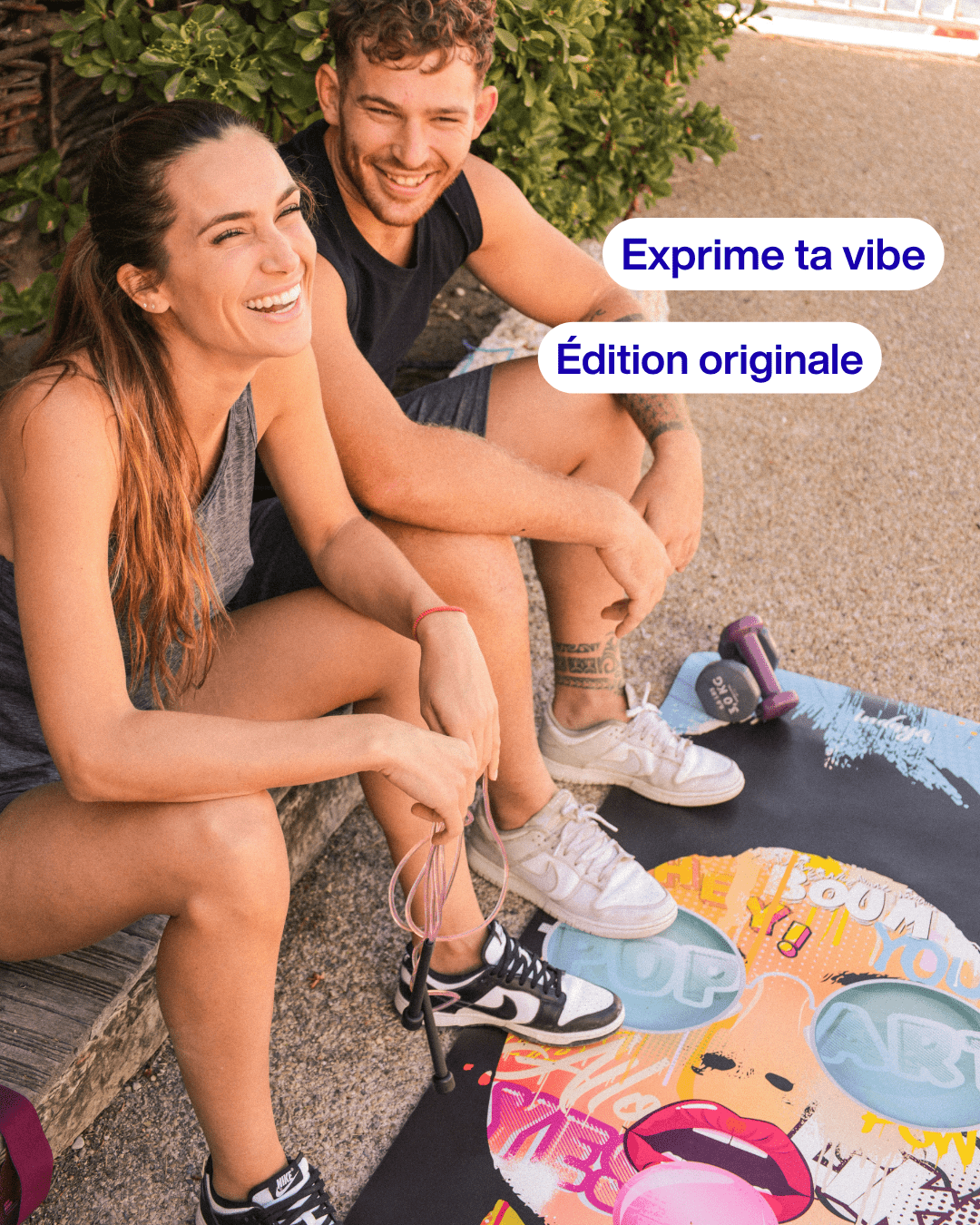 Tapis de yoga Jungle – antidérapant et confortable – Indaya