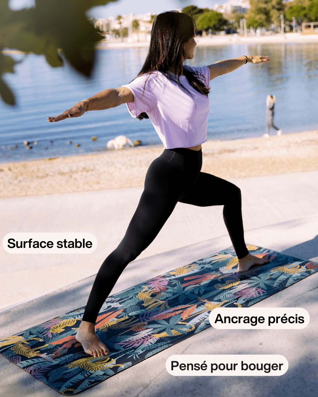 Tapis de yoga Jungle – antidérapant et confortable – Indaya