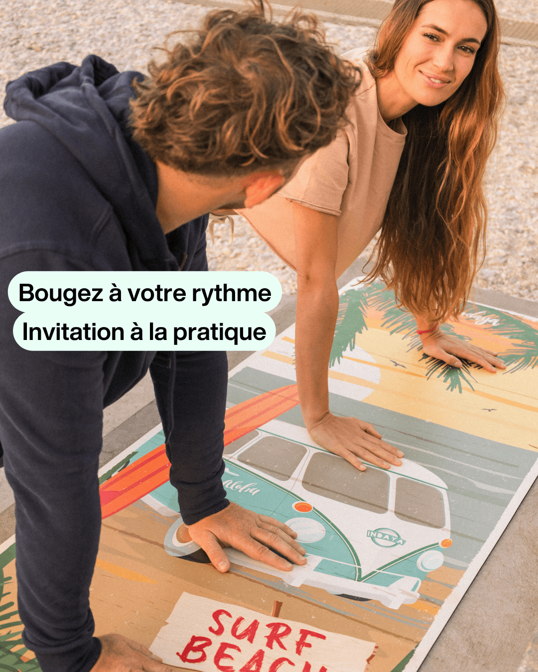 Tapis de yoga Jungle – antidérapant et confortable – Indaya